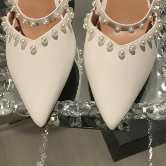 *HOST PICK* NWOT Faux Pearl Mule Pumps - Size 8.5 (European Size 39) - Picture 8 of 14